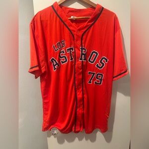 Houston Astros “Los Astros” Jose Abreu #79 Orange Replica Jersey - Adult XL